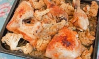 Hot baked chicken salad